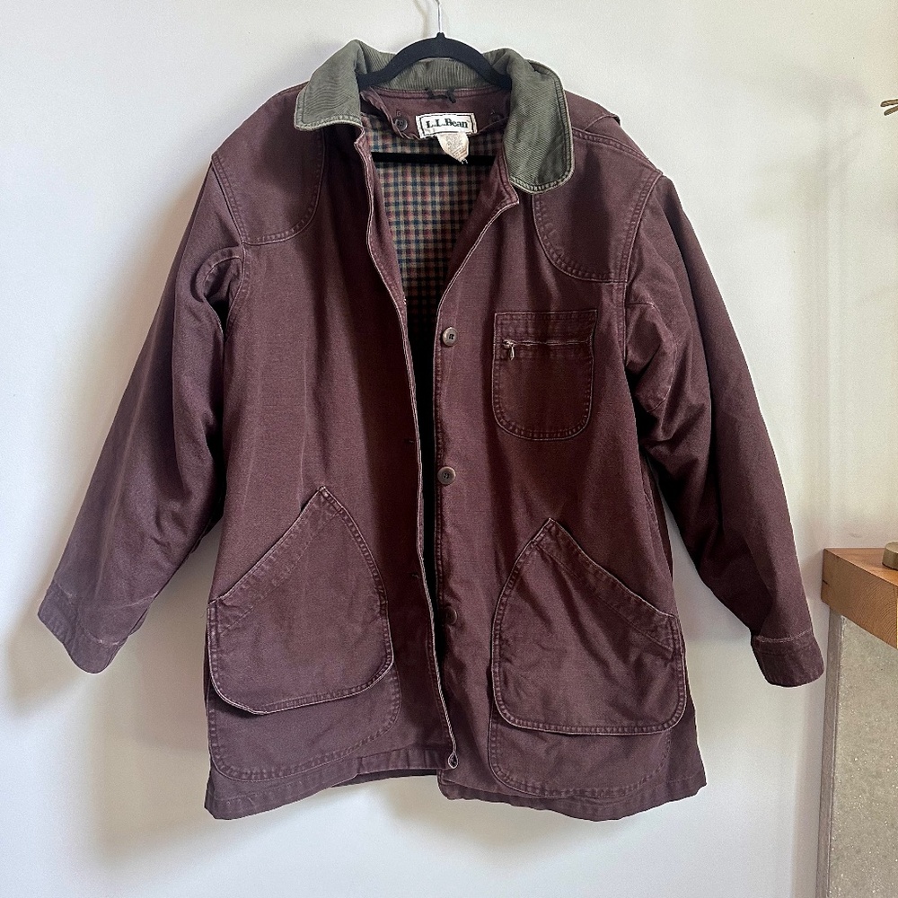 LL Bean Vintage Brown Barn Chore Coat
